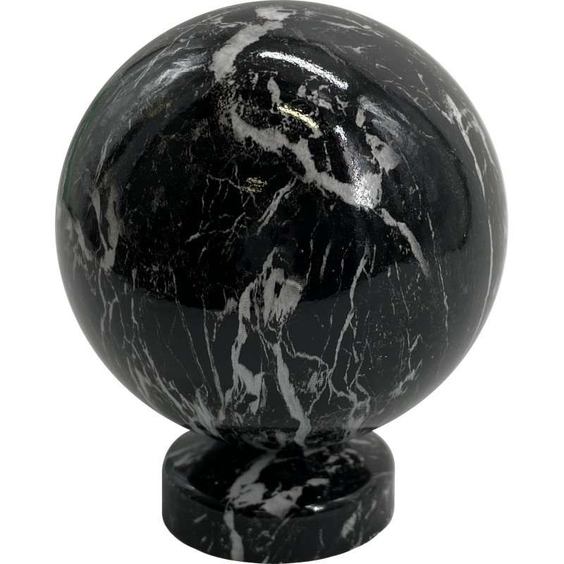 fer forgé Boule de départ de rampe BOULE DIAMETRE 90 mm - Base diamètre 51 mm - Ref BMNOIR