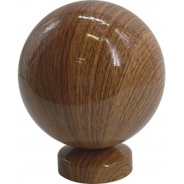 fer forgé Boule de départ de rampe BOULE DIAMETRE 90 mm - Base diamètre 51 mm - Ref BBOIS