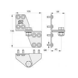 fer forgé KIT "RADIUS" - Vantail supplémentaire