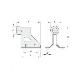 fer forgé KIT "RADIUS" - Vantail Principal Courbe R : 0,50 m