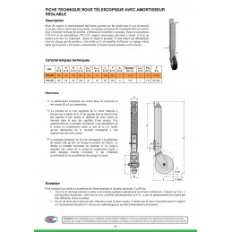 fer forgé Roue de compensation réglable  - Ref 750125