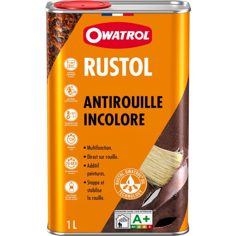 fer forgé Rustol Owatrol incolore  - Ref RUSTOL1L