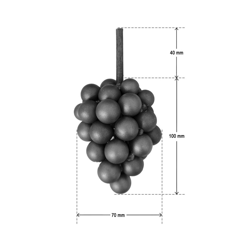 Grappe de raisin HAUTEUR 150 mm x 65 mm LARGEUR - Ref GR1