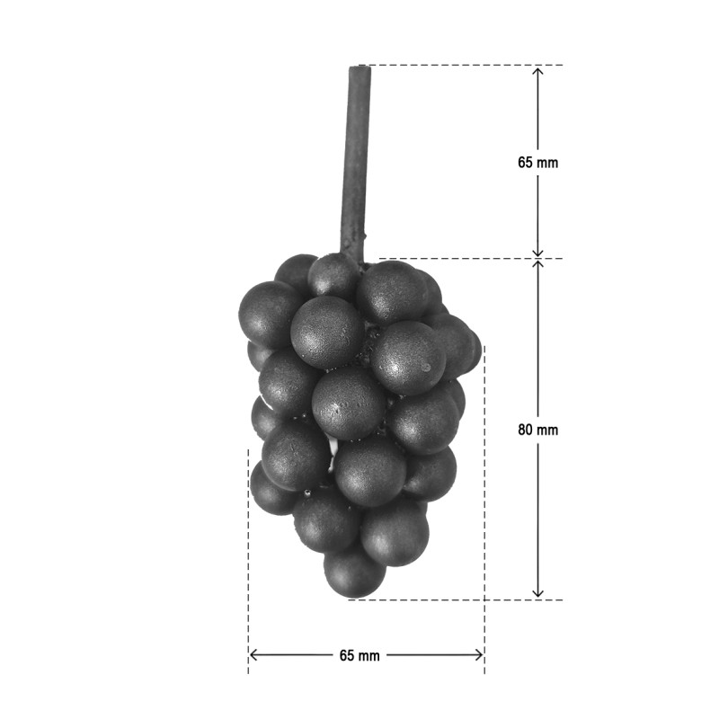 Grappe de raisin HAUTEUR 80 mm x 60 mm LARGEUR - Ref GR2