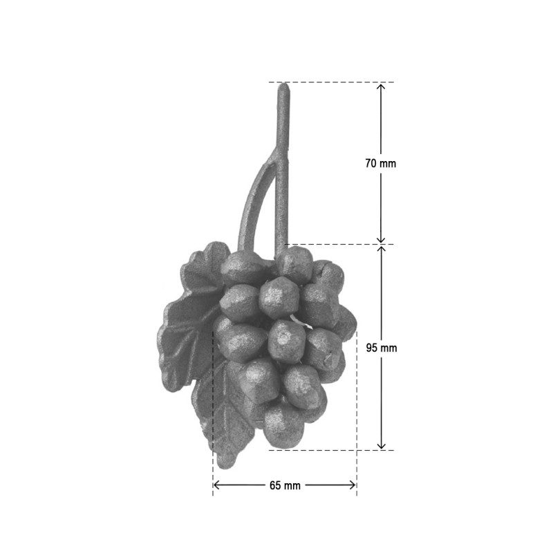 Grappe de raisin HAUTEUR 80 mm x 60 mm LARGEUR - Ref GR5