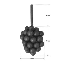 Grappe de raisin HAUTEUR 200 mm x LARGEUR 65 mm - Ref GR11