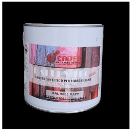 PEINTURE ANTICORROSIF NOIR MAT 2,5 L   - Ref FERLUX9005-2.5L